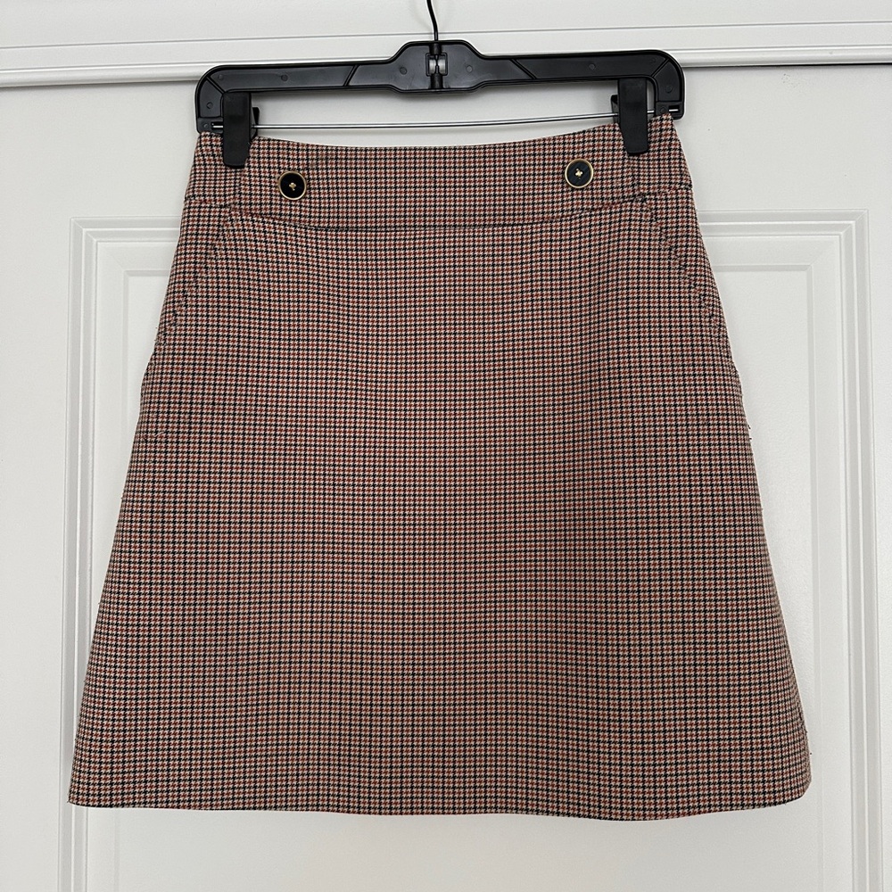 Tory Burch Plaid Miniskirt Size 0